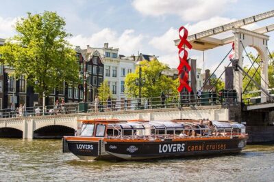 Amsterdam 1h Canal Cruise by Semi-Open Boat with Audio Guide