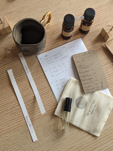 Amsterdam: 3-Hour Mindful Perfume-Making Workshop - The first 30 minutes: memories, smells, and a grounding pause