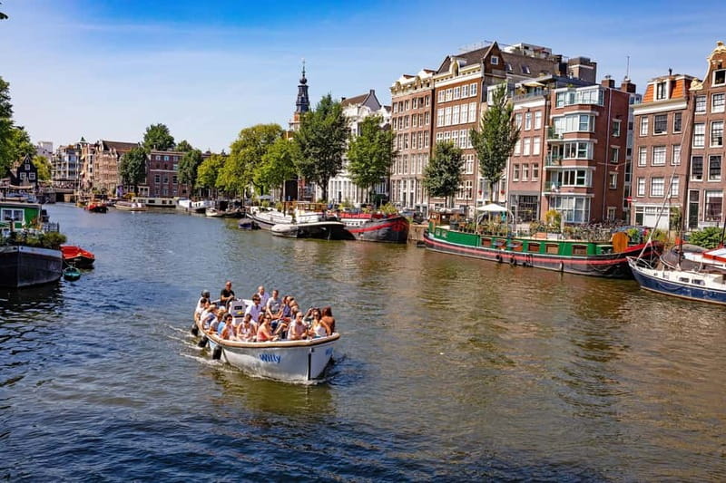 Amsterdam: 75 minute Open Boat Canal Cruise with Live Guide - Westerkerk and the Anne Frank House area