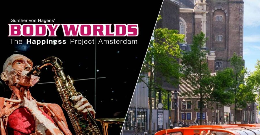 Amsterdam: Body Worlds Exhibition and Canal Cruise - From Damrak to the Amsterdam canals