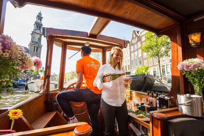 Amsterdam Canal Cruise in Classic Salon Boat With Drinks and Cheese - A short cruise with a distinctly Amsterdam feel