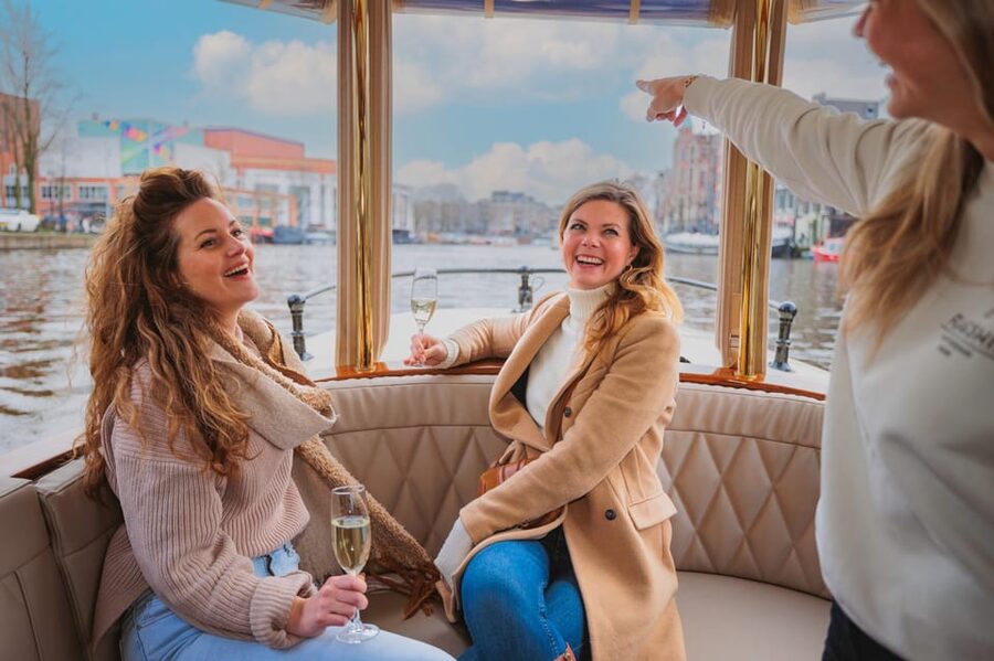 Amsterdam: Canal Cruise with Bubbles & Bites - From the Jordaan to the Anne Frank House