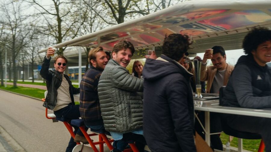 Amsterdam: Dutch Beer Bike Blast Tour with Onboard Bar - The ten-minute Coffeeshop Sloterdijk stop