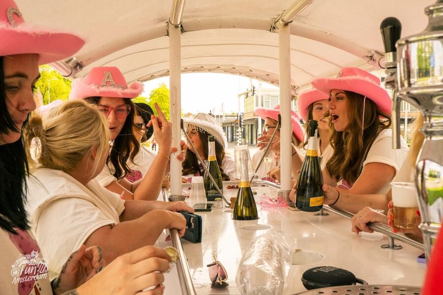 Amsterdam: Dutch Prosecco Party Bike - How much prosecco do you really get?