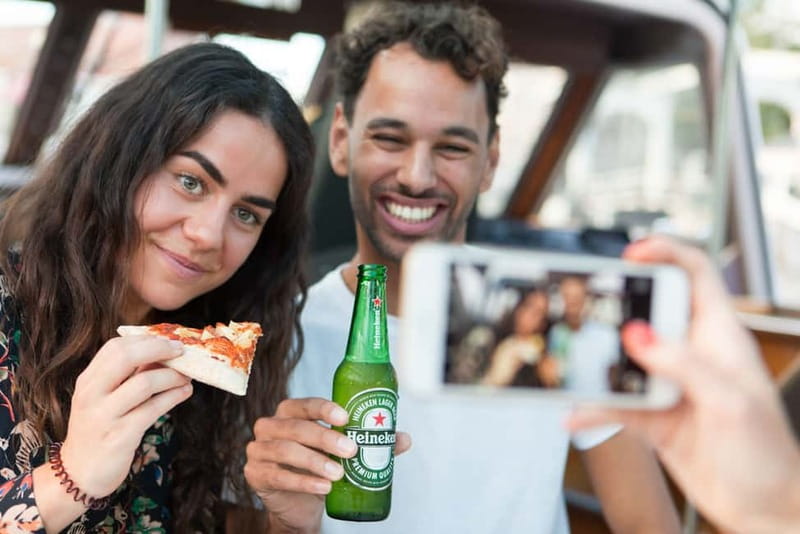 Amsterdam: Evening Pizza Cruise Along the Canals - Unlimited drinks and the real value of $40