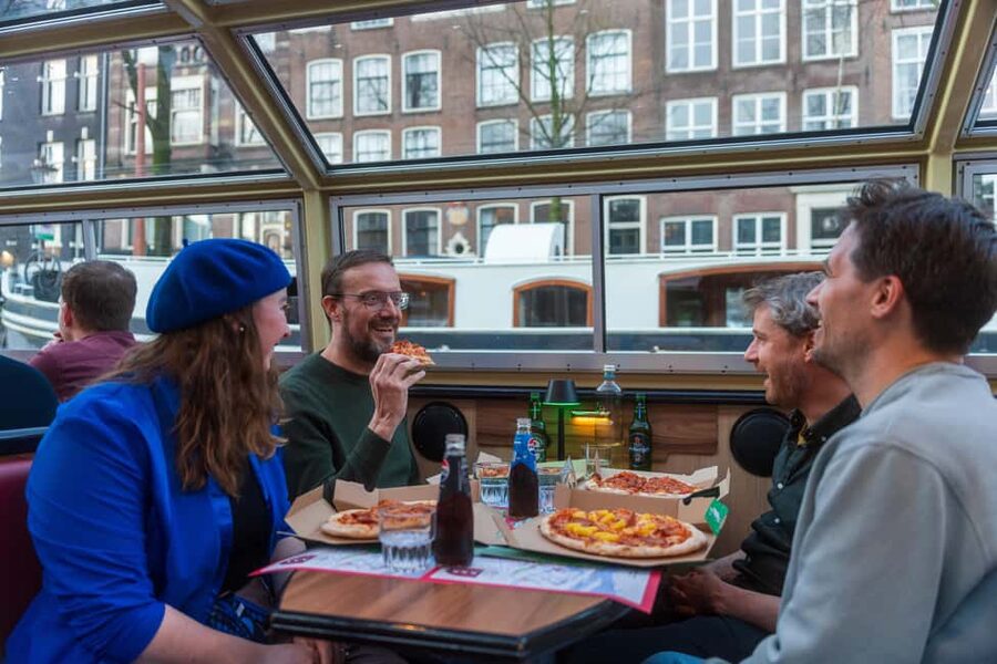 Amsterdam: Evening Pizza Cruise Along the Canals - Brouwersgracht and Prinsengracht