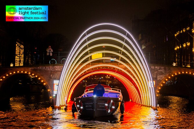 Amsterdam Light Festival Canal Cruise + Unlimited Drinks Option - Choosing your evening departure between 5 and 10pm