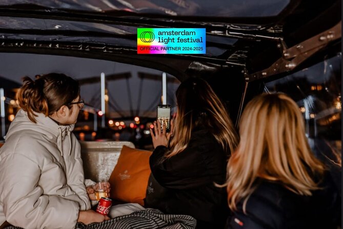 Amsterdam Light Festival: Cruise Unlimited Drinks & Bite option - Meeting at Prins Hendrikkade 33A