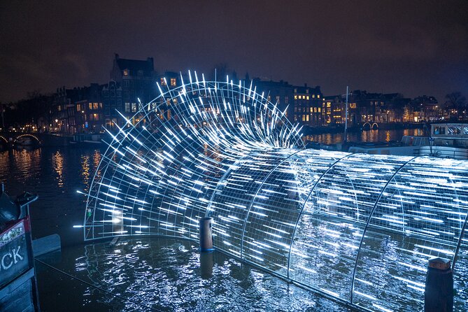 Amsterdam: Light Festival Cruise with Unlimited Drinks Option - Rembrandt Square and the end of the ride