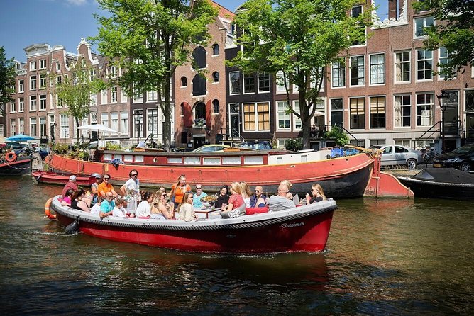 Amsterdam Light Festival: Saloon Boat Cruise + Hot Drinks & Bite - Amsterdam Light Festival from the water