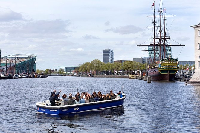 Amsterdam Open Boat Sightseeing Canal Cruise - Westerkerk and the Prinsengracht view
