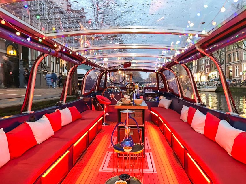Amsterdam: Smoke and Lounge City Boat Cruise - What the covered lounge boat feels like