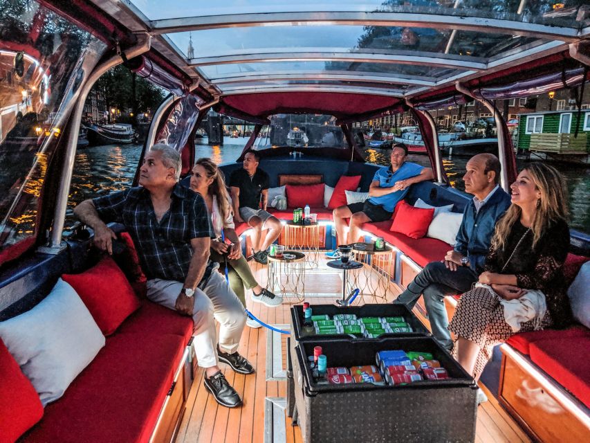 Amsterdam: Smoke and Lounge City Boat Cruise - The evening High Light Tour from November to January