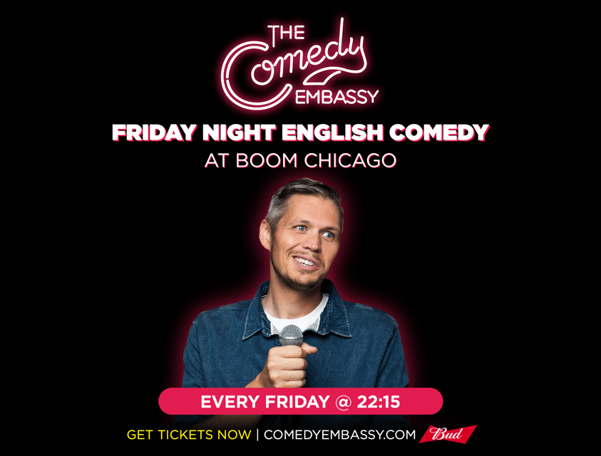 Amsterdam: The Comedy Embassy Stand-Up Show - Arriving at Boom Chicago’s Upstairs Theater