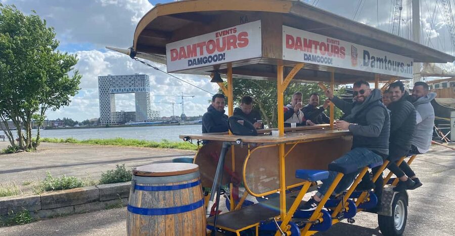 Amsterdam: The Original BUBBLES & BIKE Private Prosecco Tour - Starting under the Sloterdijk viaduct