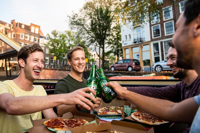 Amsterdam The Original Pizza Cruise with Unlimited Drinks - What Dinner on the Boat Is Like
