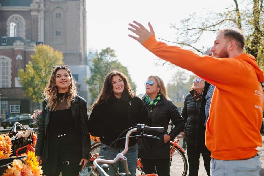 Amsterdam: Top Highlights Guided Bike Tour EN/DE/ES/FR/IT/CN - Jordaan, Anne Frank House, and Westerkerk