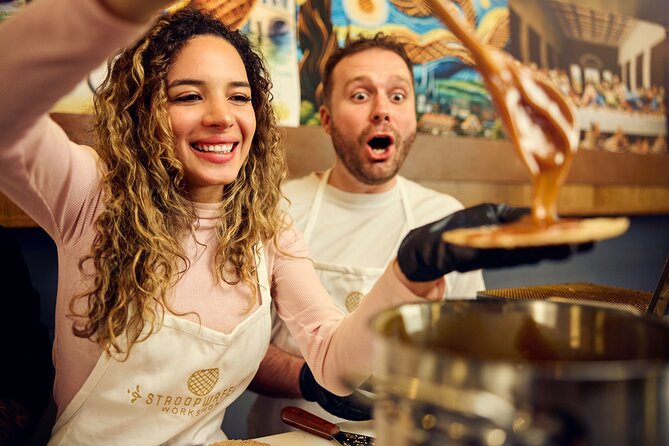 Amsterdam Traditional Dutch Syrup Waffle Making Workshop - Filling, decorating, and eating the finished stroopwafels