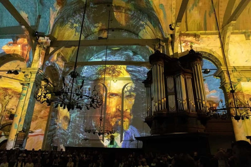 Amsterdam: Van Gogh and Rembrandt Immersive Experience Entry - Entering the Noorderkerk