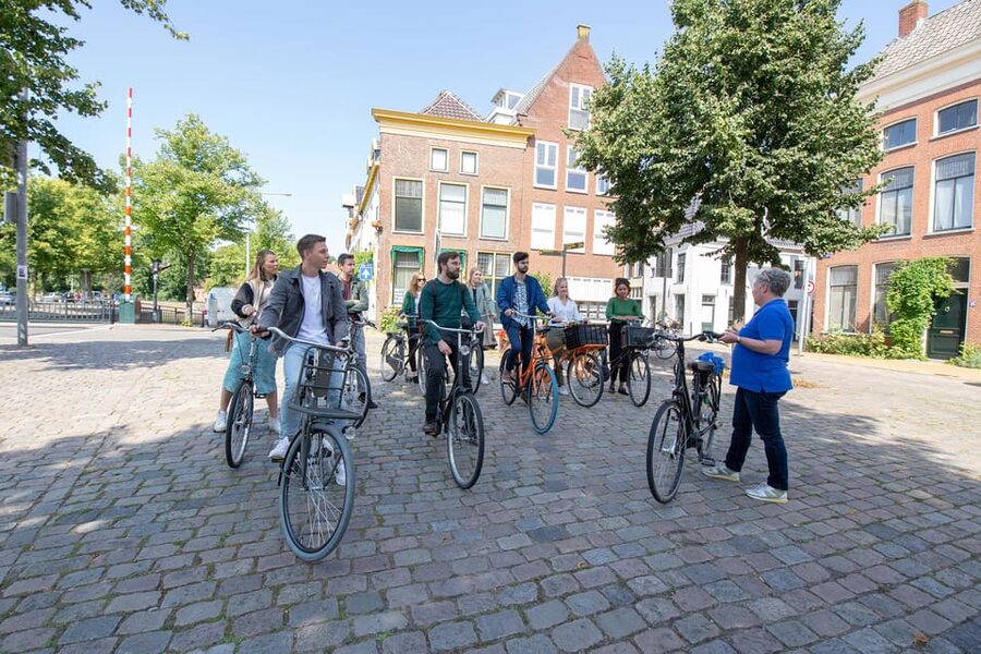 Groningen: City Highlights Bike Tour - The Martini Tower and Grote Markt