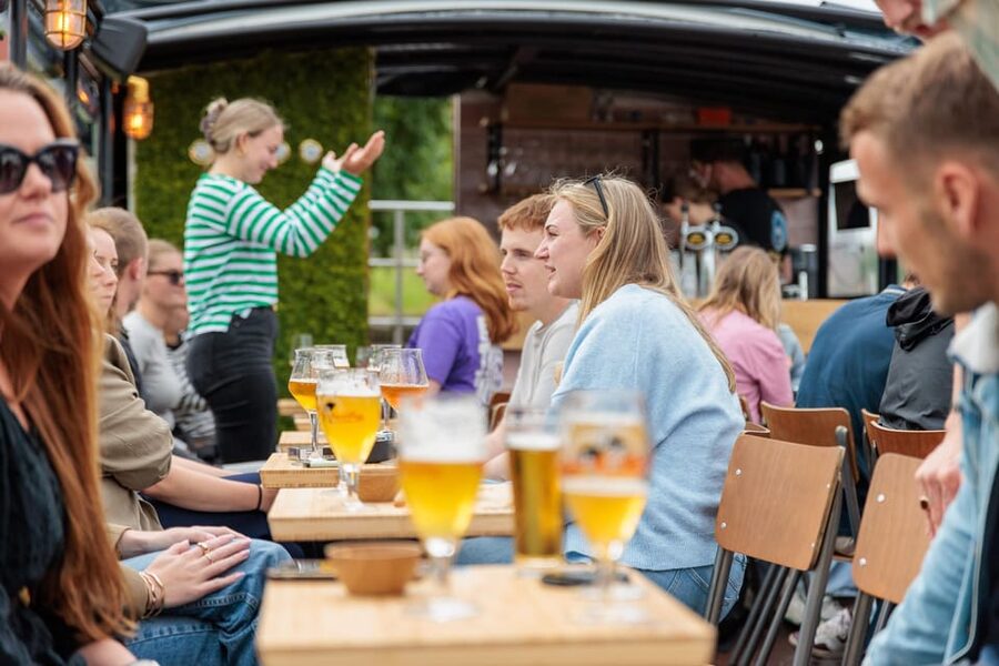 Groningen: Terrace Boat Experience with a Cozy Bar - Finding the Boarding Point by Groningen Central Station