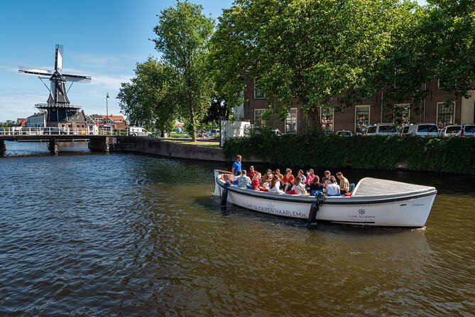 Haarlem Open-Boat Canal Cruise with Live Guide (Electric Boat) - From city canals to the Spaarne River