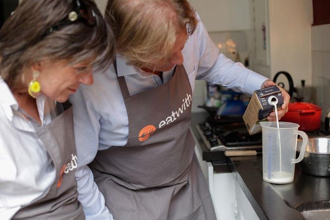 Learn to Make Dutch Pancakes in a Beautiful Amsterdam Canal House - Apple pie, wine, and the meal afterward