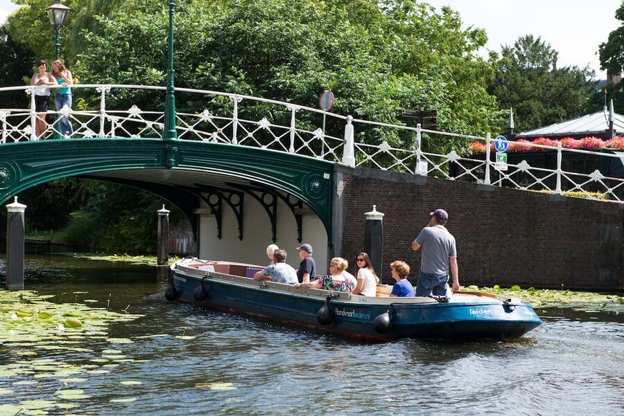 Leiden: Guided City Canal Cruise - City Hall from the water
