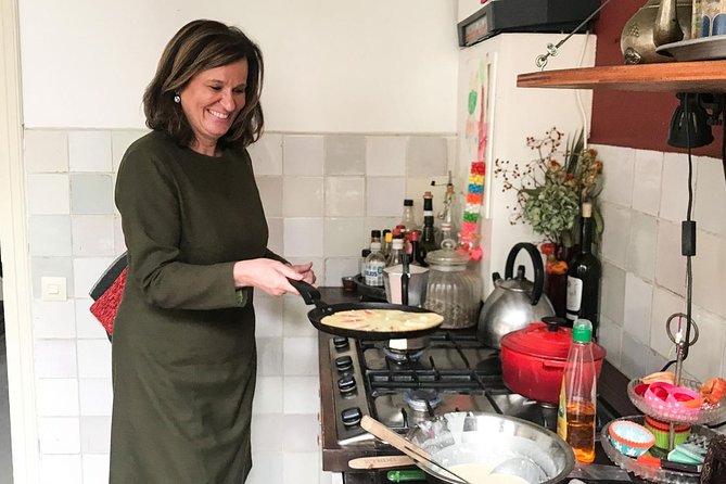 Private Dutch Pancake Cooking Class in an Amsterdam Canal Home - Sitting down to a Dutch pancake lunch