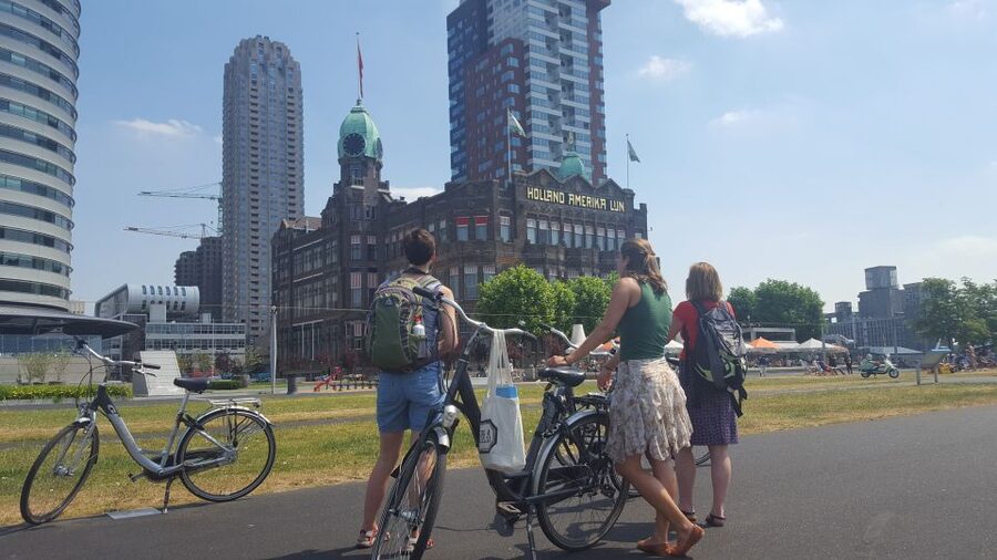 Rotterdam: City Highlights Guided Bike Tour - City hall and the older civic side of Rotterdam