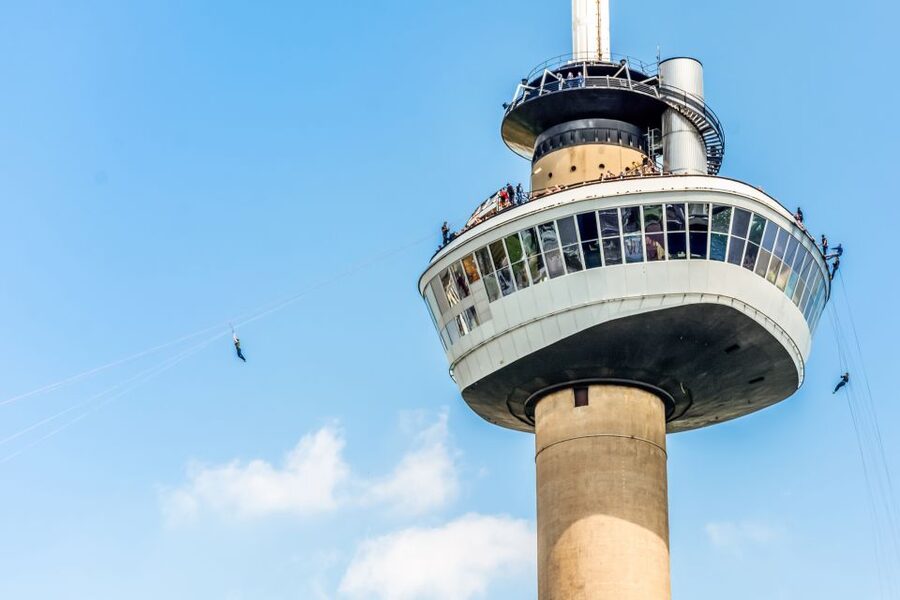 Rotterdam: Euromast Lookout Tower Ticket - What you see from the 100-meter platform