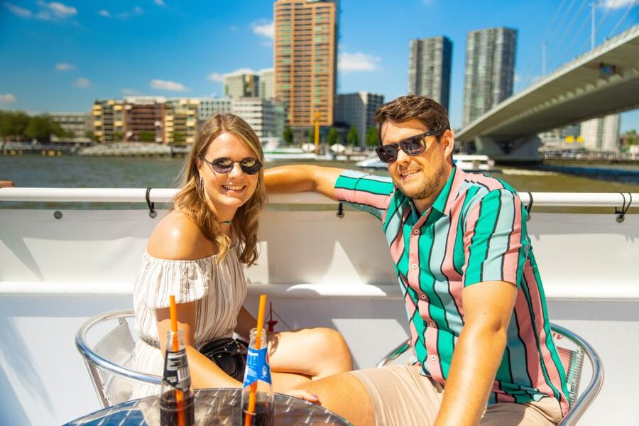 Rotterdam: Harbor Cruise with Live Guide - The lower salon or the open deck