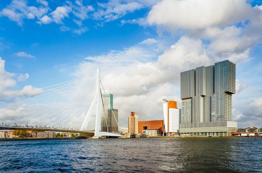 Rotterdam: Harbor Cruise with Live Guide - The Erasmus Bridge and central Rotterdam