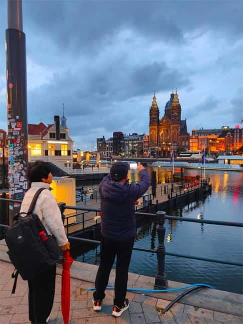Skipping Lines & Sipping Beers: A History Tour of Amsterdam - The ferry across the river to North Amsterdam
