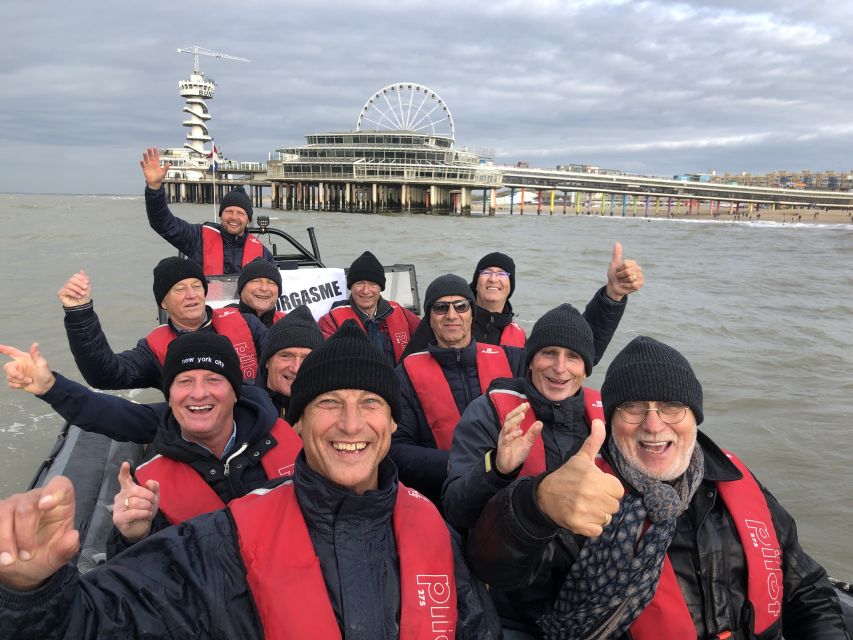The Hague: Scheveningen Beach RIB Speedboat Tour - Lighthouse views, harbor ships, and open water