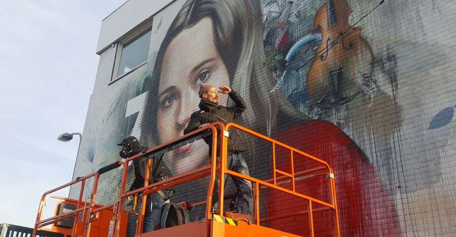 The Hague: Street Art Tour by Bike - Nieuw Binckhorst, the long central section