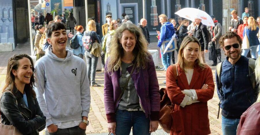 Utrecht Walking Tour with a local comedian as guide - Oudegracht and the canal below street level